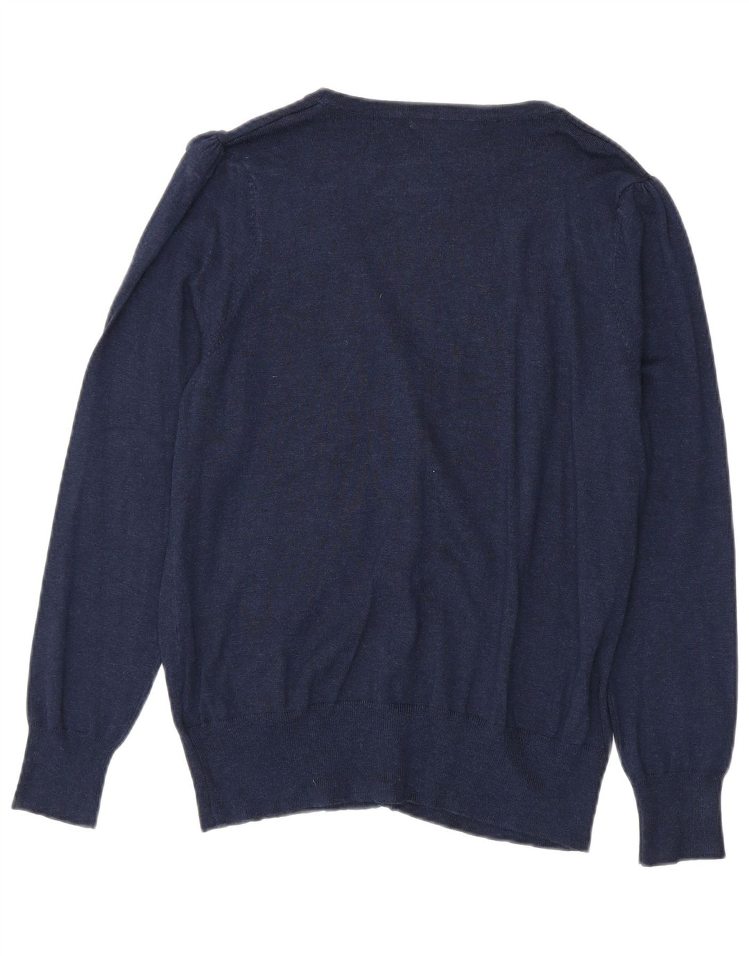 Marks & Spencer Pull Cardigan Femme UK 18 XL Bleu Marine Viscose