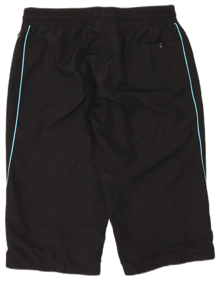 NIKE Bermuda de sport pour femme UK 12/14 Noir moyen Polyester