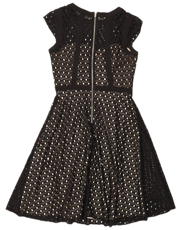 Monsoon Robe trapèze pour femme UK 10 Petit nylon noir