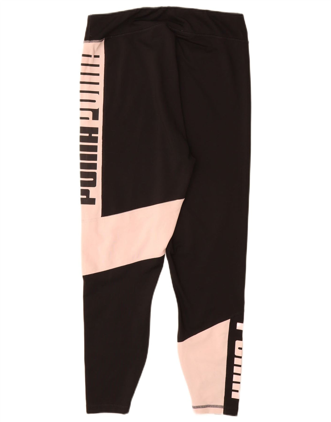 PUMA Legging court graphique pour femme UK 44 Large Noir Colorblock