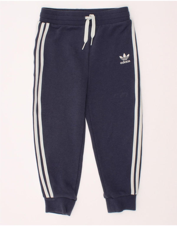 Adidas Pantalon de Survêtement Garçon Joggers 3-4 ans Bleu Marine Coton
