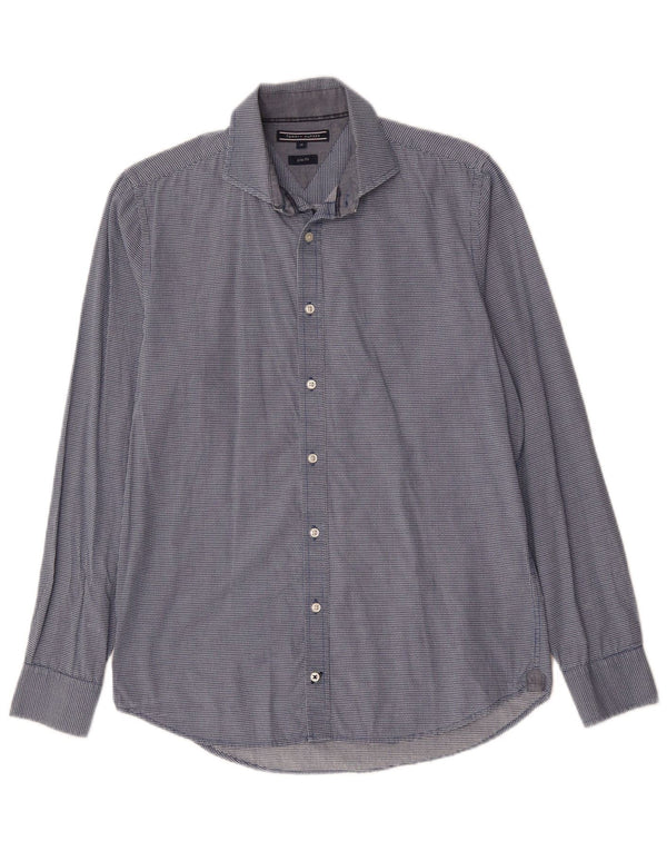 TOMMY BAHAMA Chemise Slim Fit Homme Bleu Moyen à Carreaux en Coton