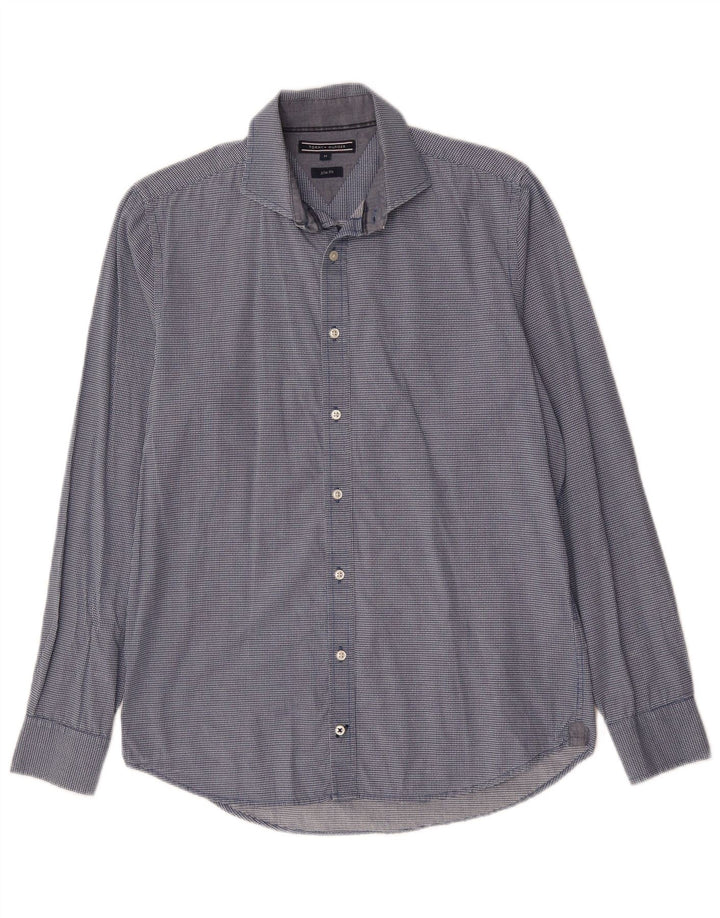 TOMMY BAHAMA Chemise Slim Fit Homme Bleu Moyen à Carreaux en Coton