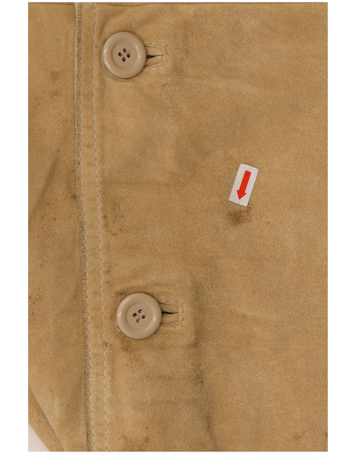 CONBIPEL Veste en daim pour homme UK 40 Grand cuir beige