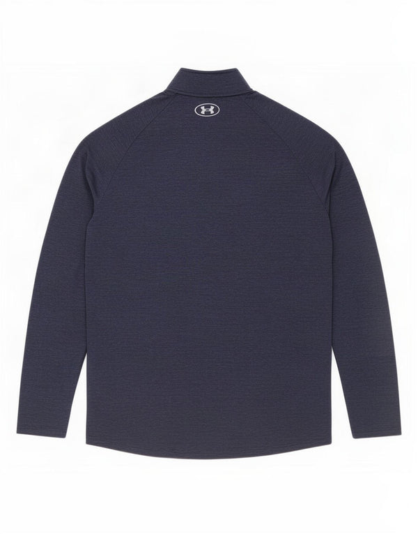 Under Armour Haut de Survêtement Zip Neck Pullover Homme Bleu Marine Moyen