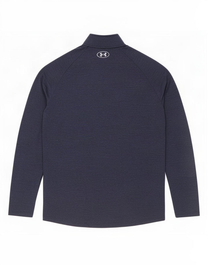Under Armour Haut de Survêtement Zip Neck Pullover Homme Bleu Marine Moyen