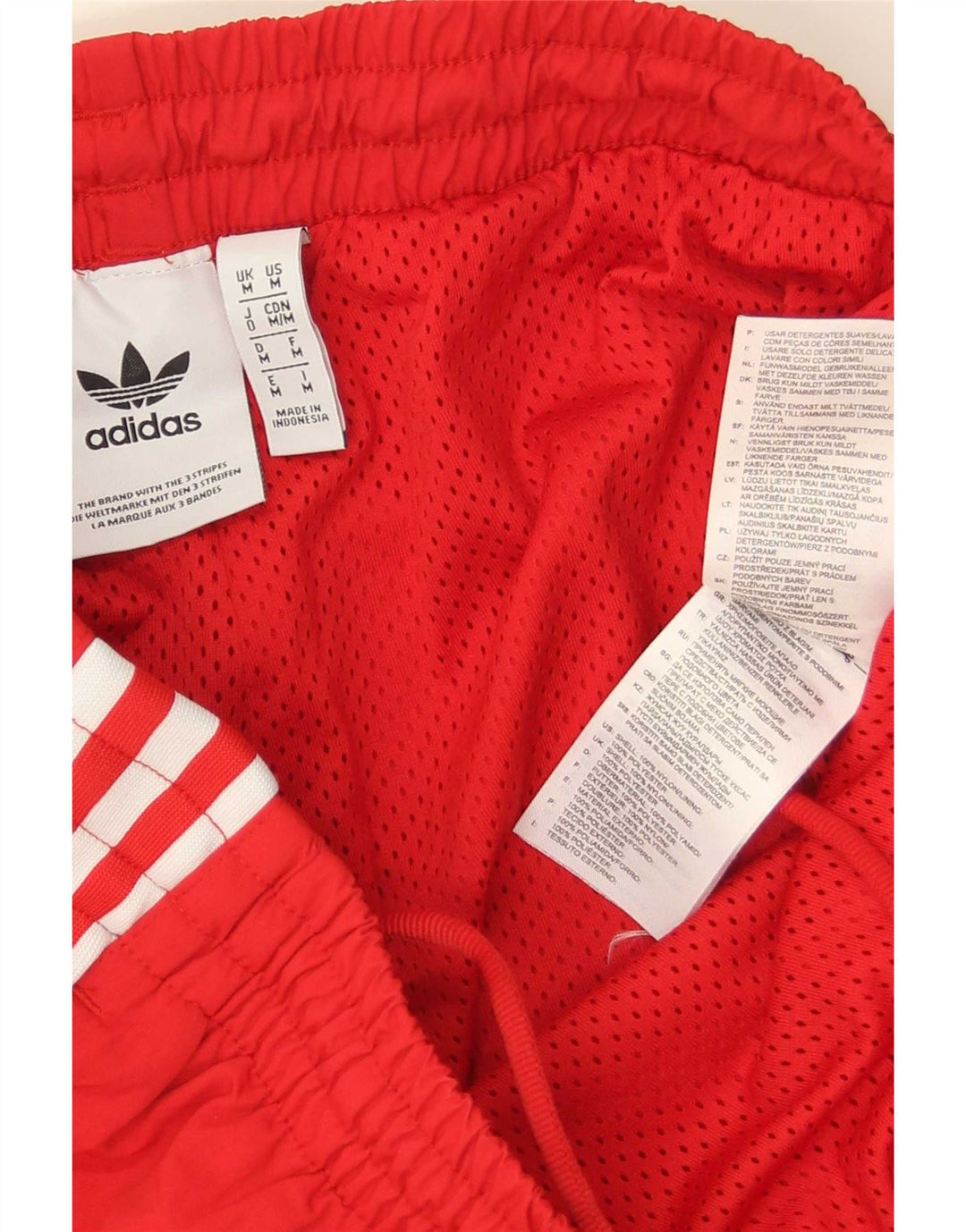 Adidas Pantalon de survêtement pour homme en nylon rouge moyen