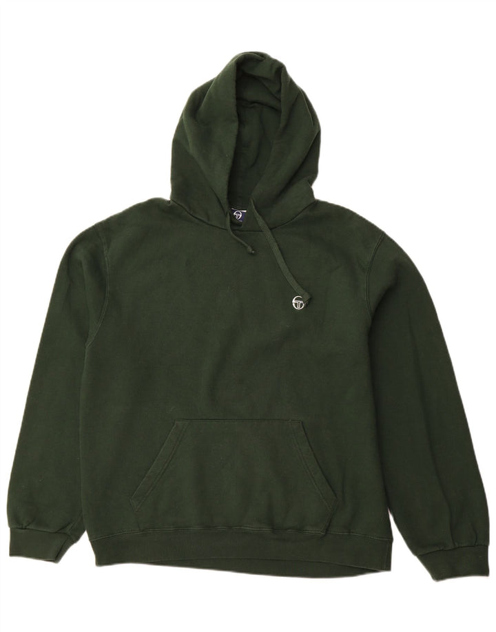 SERGIO TACCHINI Pull à capuche homme grand vert coton