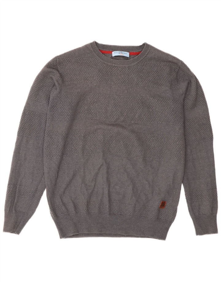Harmont & Blaine Pull Col Rond Homme Gris Moyen Laine