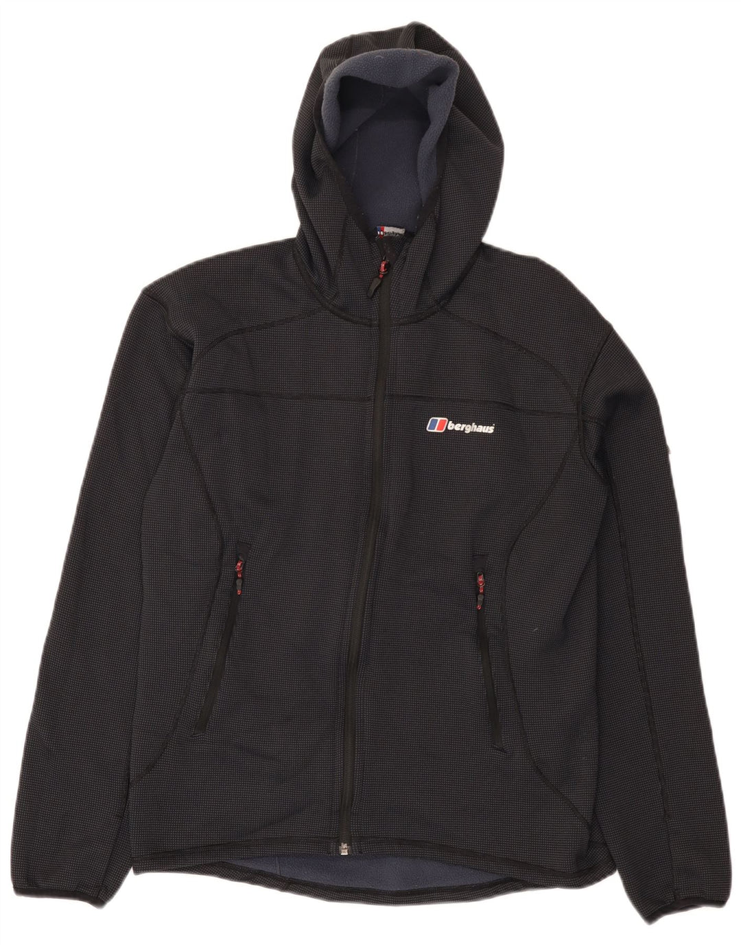 Berghaus Veste coupe-vent à capuche pour homme UK 38 Bleu marine moyen Polyester