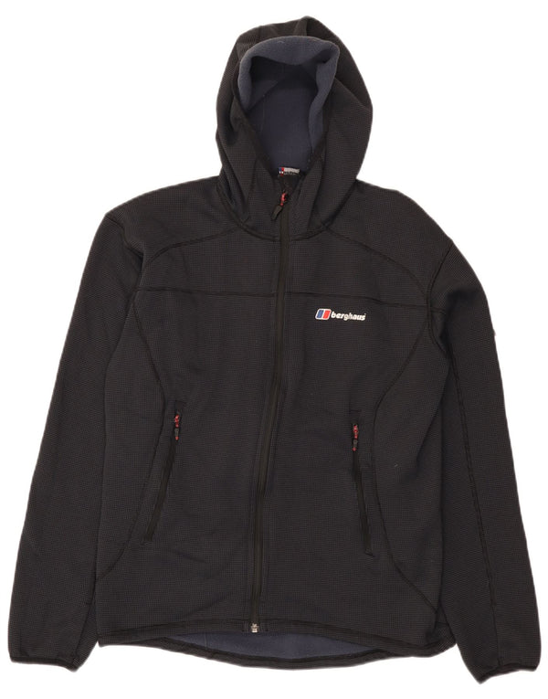 Berghaus Veste coupe-vent à capuche pour homme UK 38 Bleu marine moyen Polyester