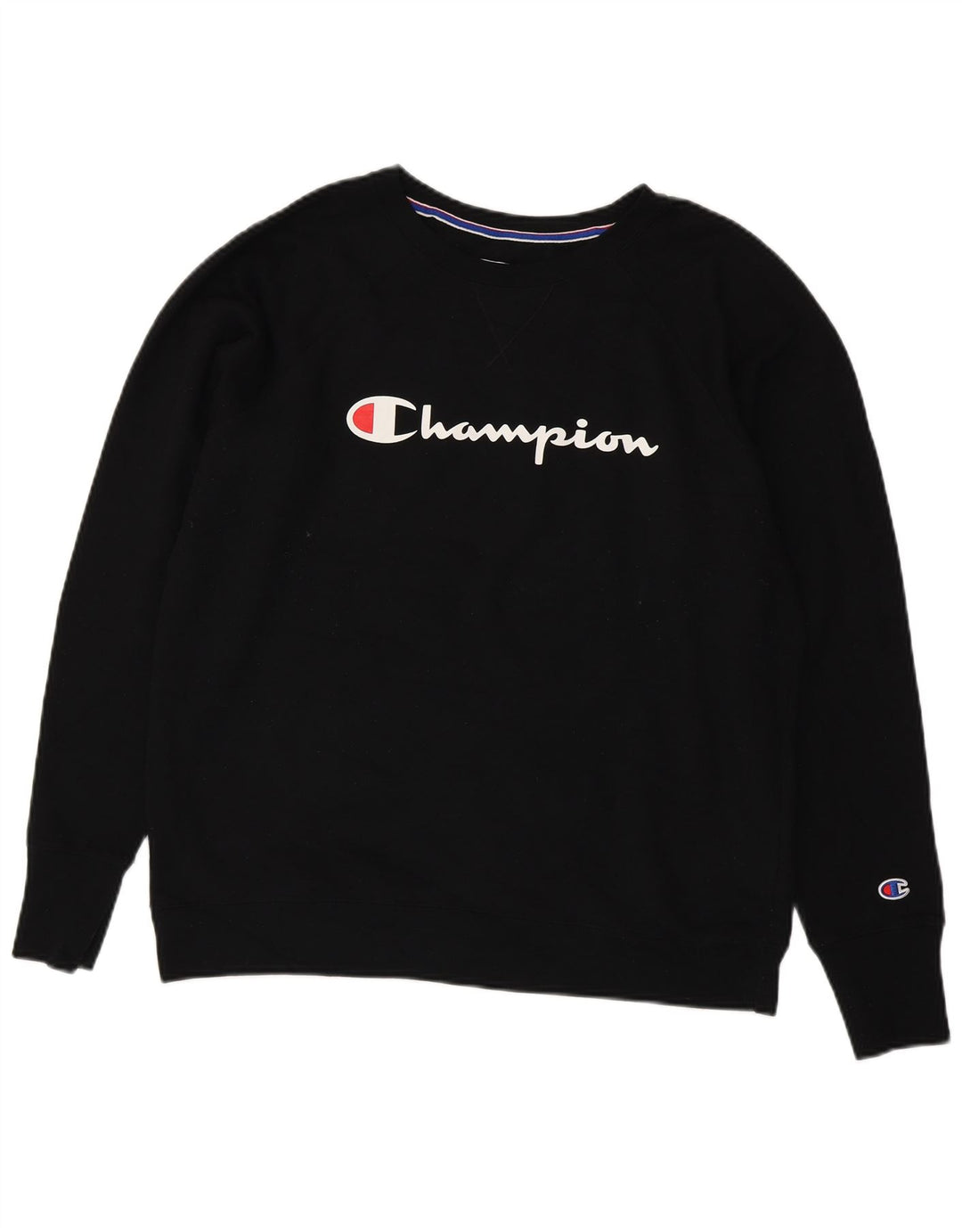 CHAMPION Sweat-shirt graphique pour femme UK 18 XL Noir Polyester