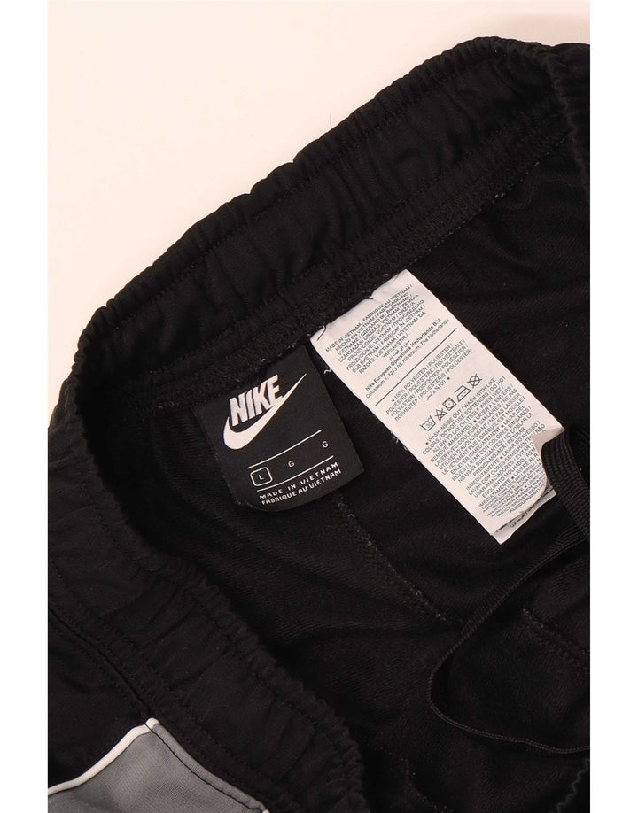 Nike Pantalon de survêtement pour homme Pantalon de jogging Large Noir Colorblock Polyester