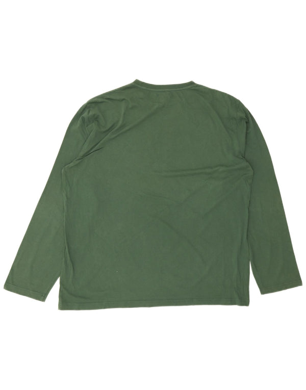 Marlboro Classics Haut graphique à manches longues pour homme en coton vert 2XL