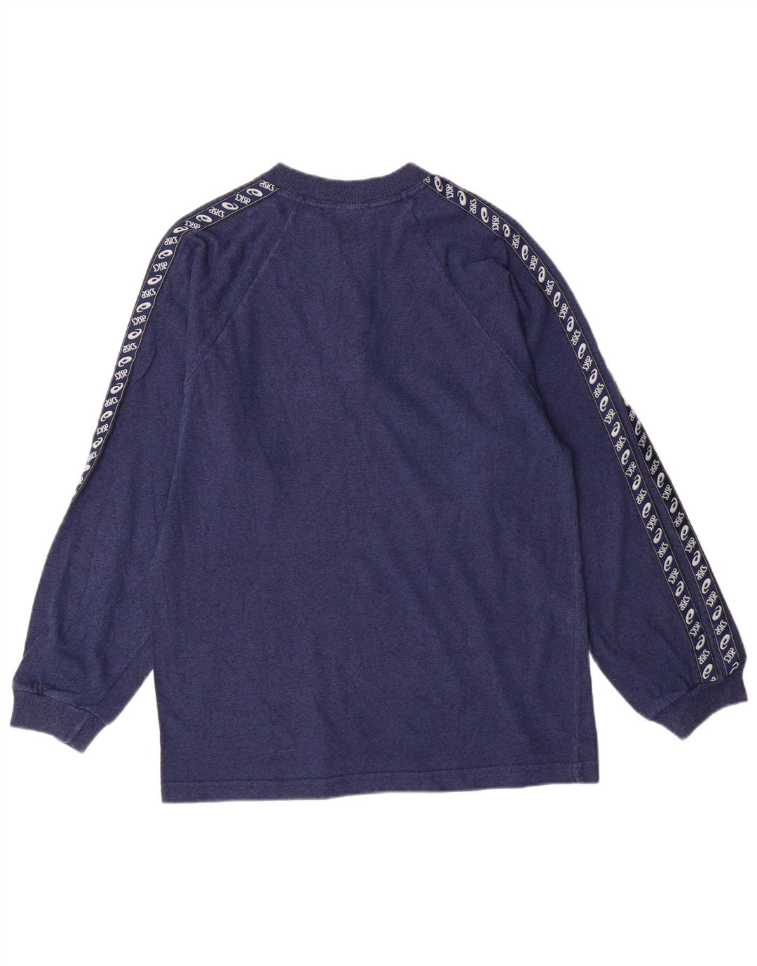 Asics Haut à manches longues pour homme en coton bleu marine moyen