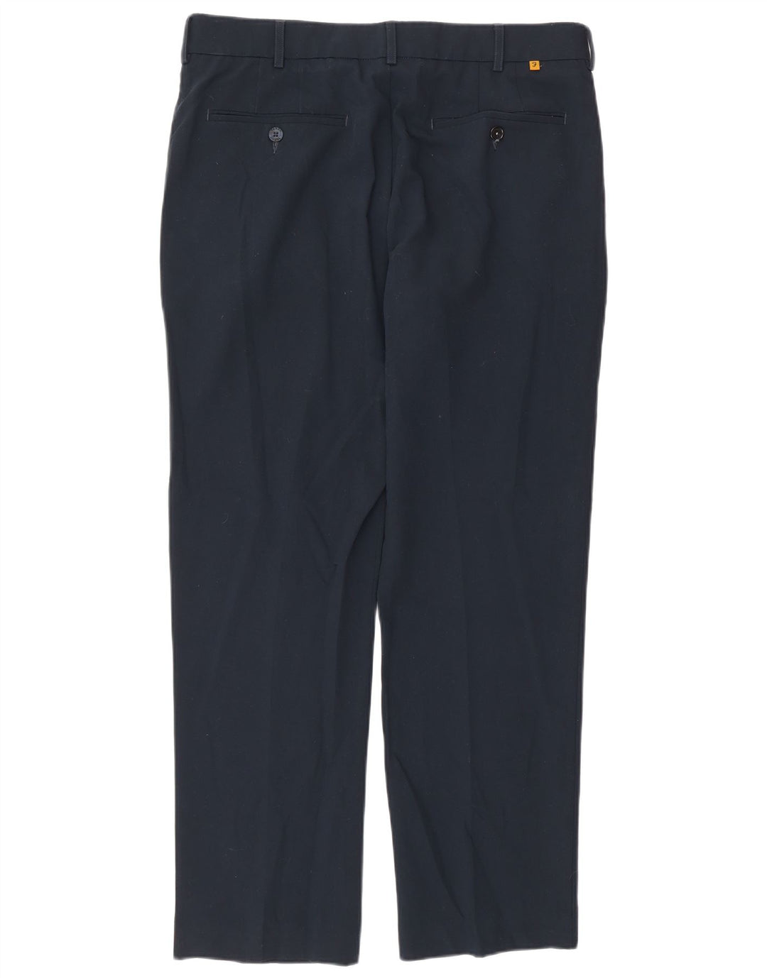 Farah Pantalon décontracté droit pour homme W34 L29 Bleu marine Polyester