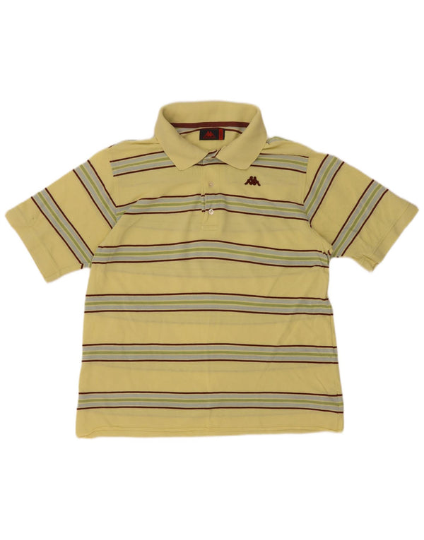 Kappa Polo Garçon 15-16 ans Large Jaune Rayé Coton