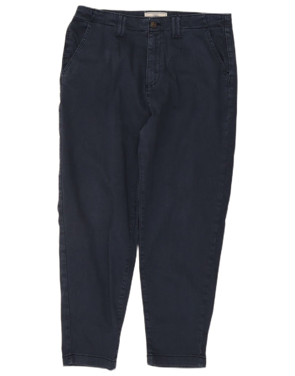 Fat Face Pantalon court fuselé pour femme UK 14 Large W32 L25 Bleu marine
