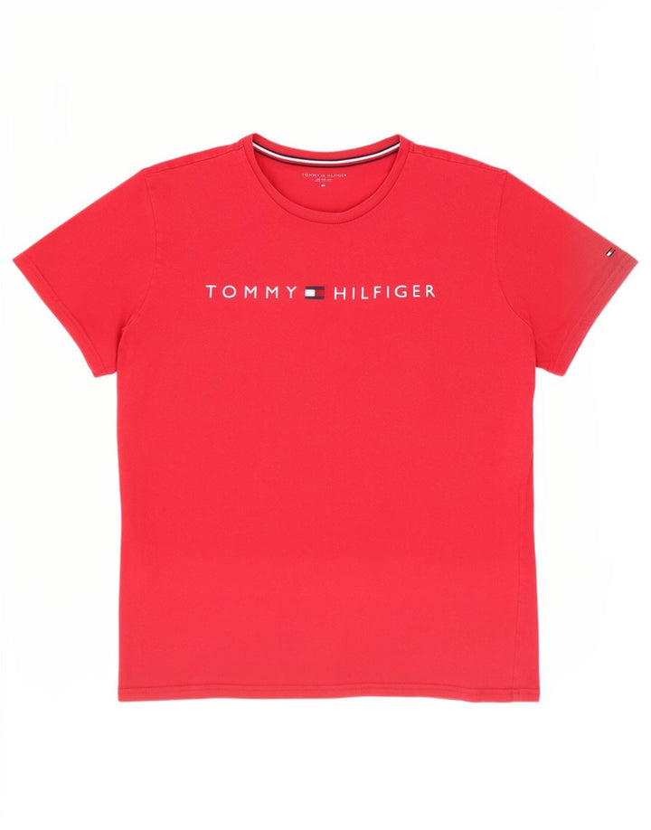 Tommy Hilfiger T-shirt graphique pour homme XL Rouge