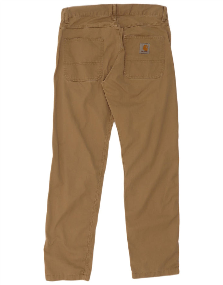 Carhartt Pantalon décontracté droit pour homme W32 L32 Marron Polyester