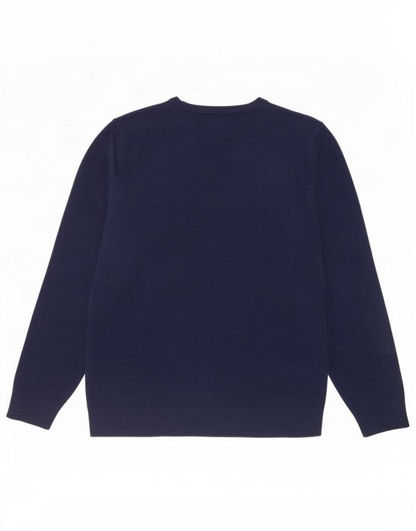 Marks & Spencer Pull col V Homme Bleu Marine Moyen Acrylique