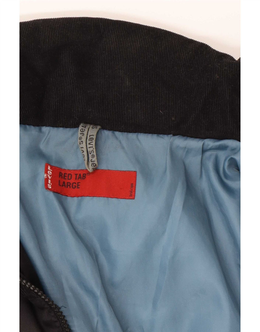 Levi's Veste Bomber Rembourrée Femme UK 16 Large Noir Polyester
