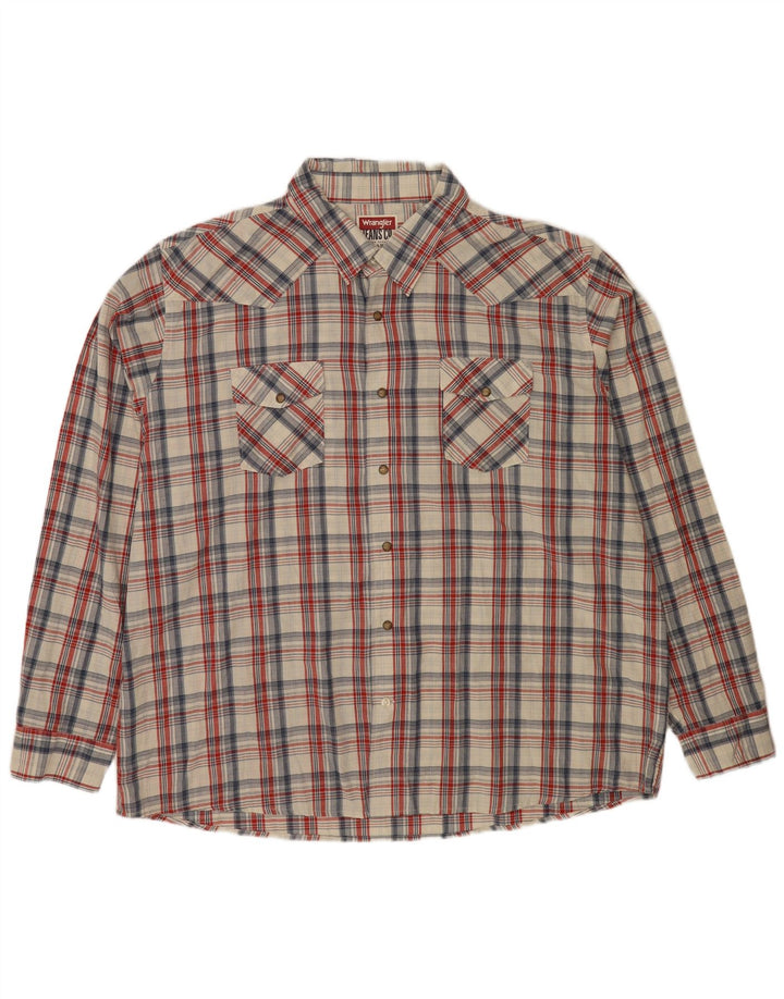 Wrangler Chemise Homme 3XL Coton à Carreaux Multicolore
