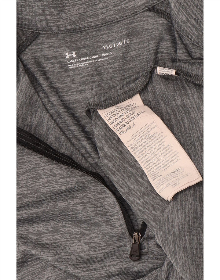 UNDER ARMOUR Haut de survêtement pull pour garçon 11-12 ans Grandes rayures grises