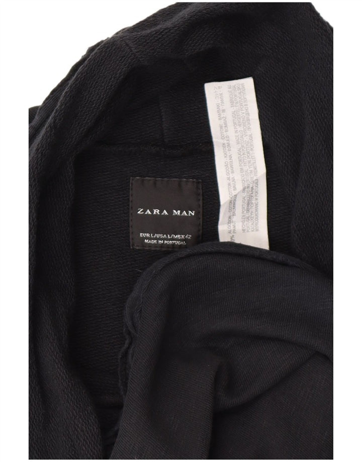 ZARA Homme Sweat-shirt sans manches Pull Large Noir