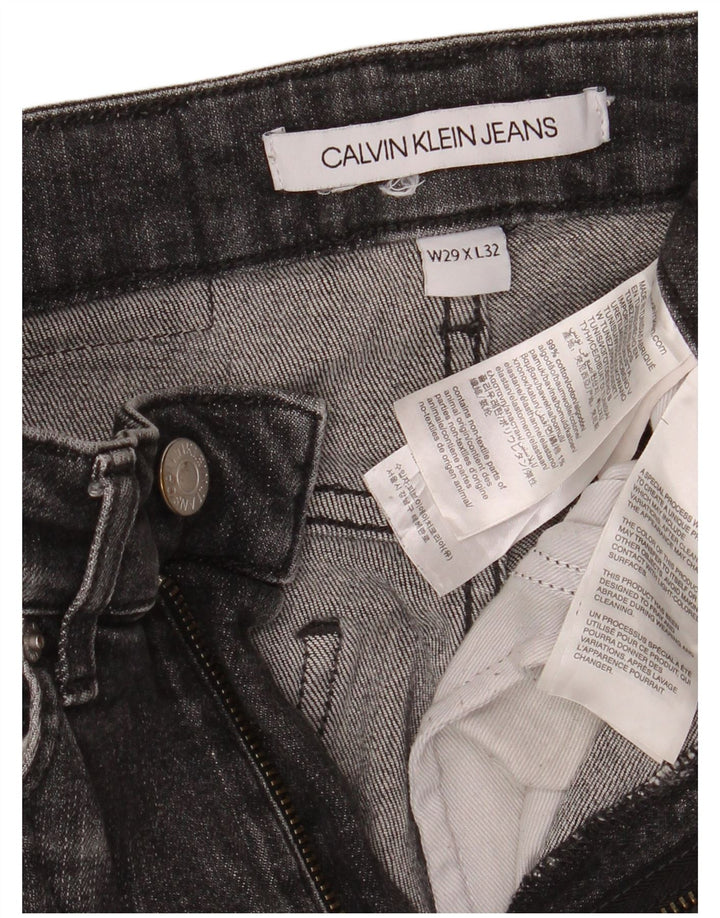 Calvin Klein Jean skinny effet vieilli W29 L32 pour homme en coton noir