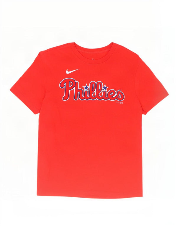 Nike Homme Philadelphia Phillies Graphic T-Shirt Haut Rouge Moyen Coton