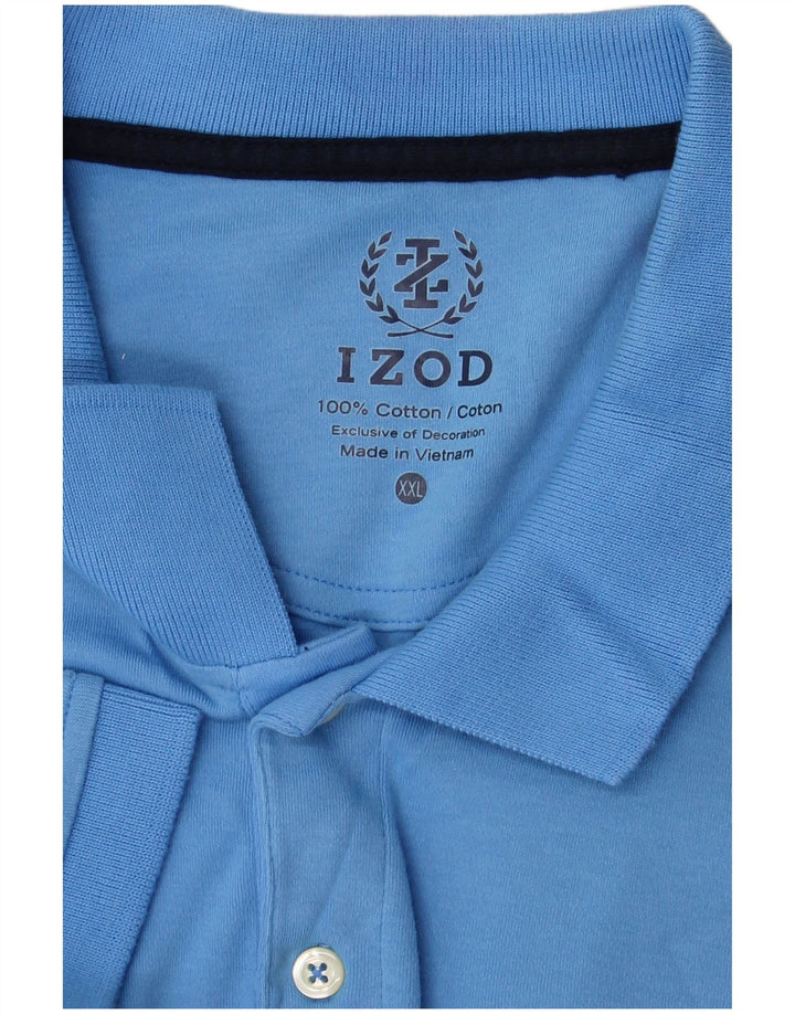Izod Polo Homme 2XL Bleu Coton