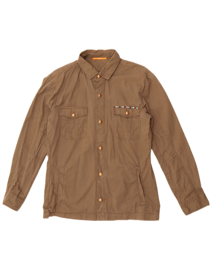 Hugo Boss Veste utilitaire pour femme UK 8 Petit coton kaki