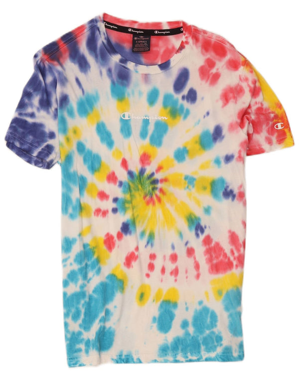 Champion T-Shirt Graphique Top XS Multicolore Tie Dye Coton Homme