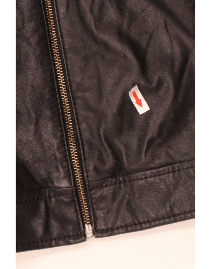 In Extenso Veste en cuir pour homme UK 44 2XL Noir
