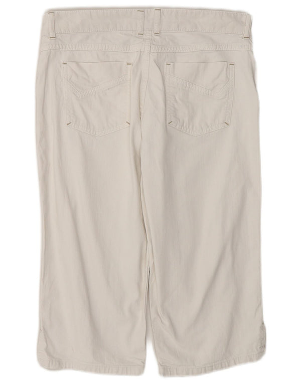 John Lewis Bermuda pour femme UK 14 Large W32 Coton Blanc