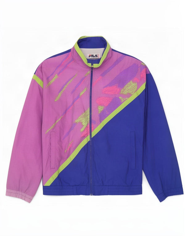 Fila Veste de survêtement pour homme IT 48 Medium Multicolore Colourblock Nylon