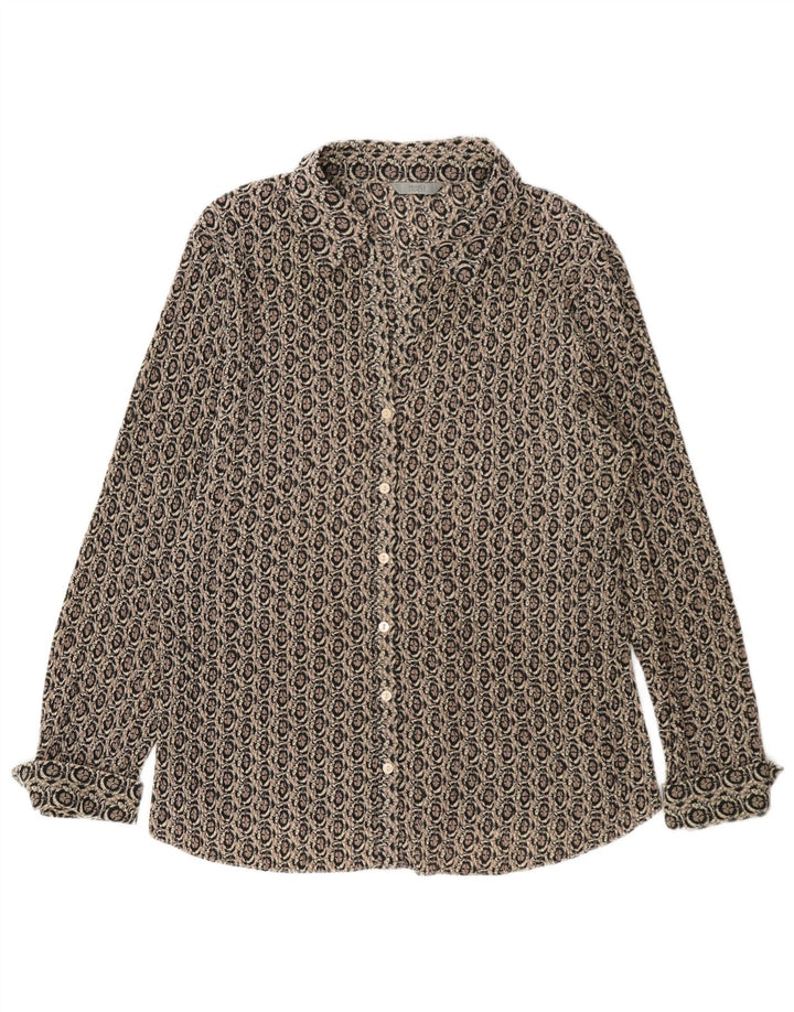 Marks & Spencer Chemise formelle pour femme UK 18 XL Gris Géométrique