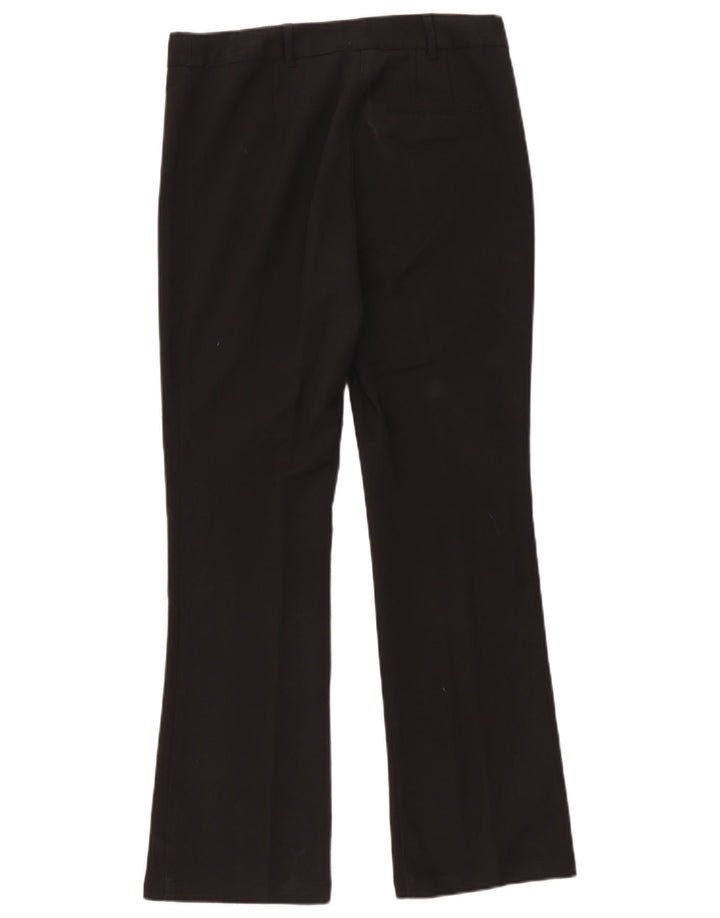 Marks & Spencer Pantalon décontracté Bootcut pour femme UK 12 Medium W32 L30 Noir