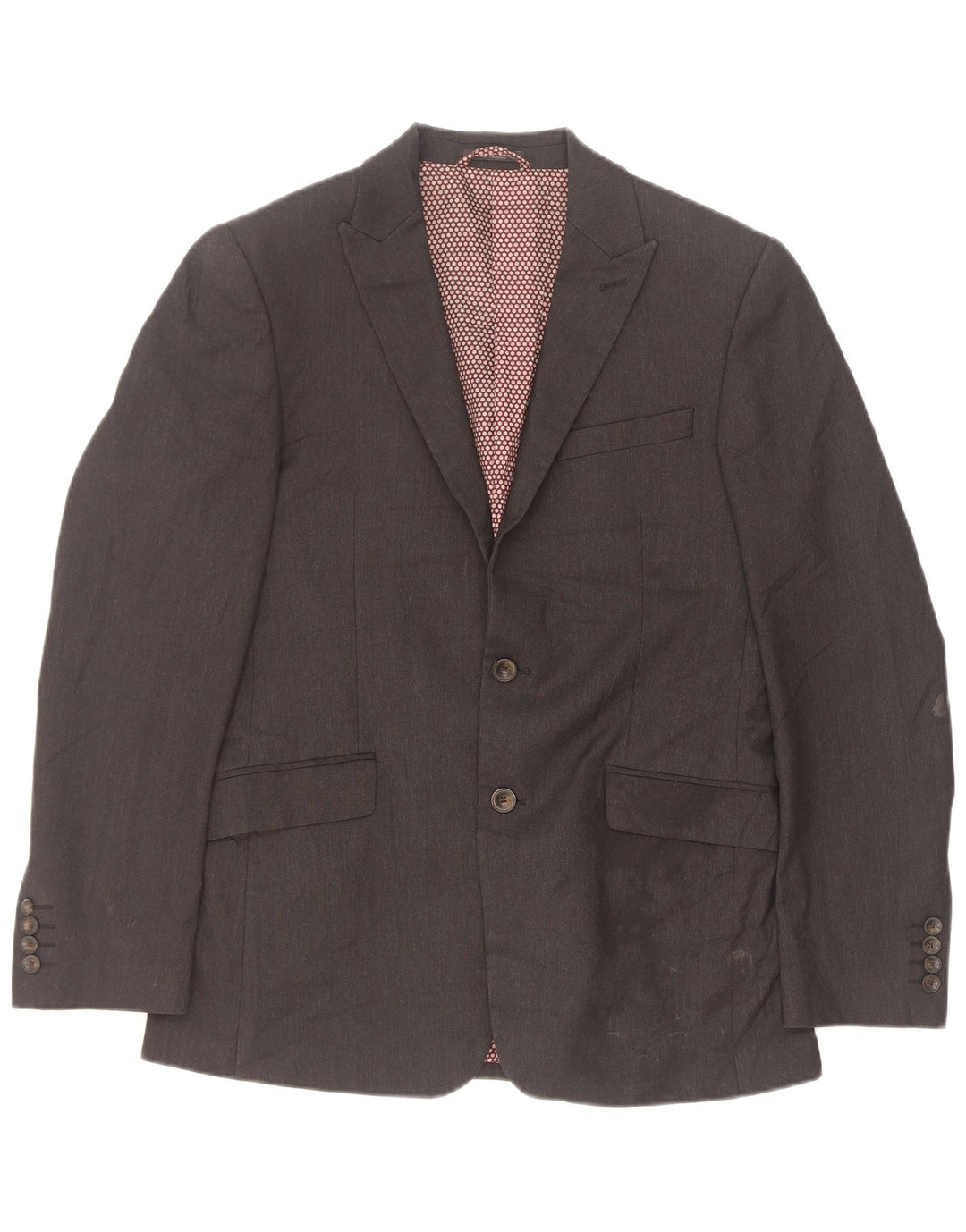 Marks & Spencer Veste blazer à 2 boutons pour homme EU 48 Gris moyen Polyester