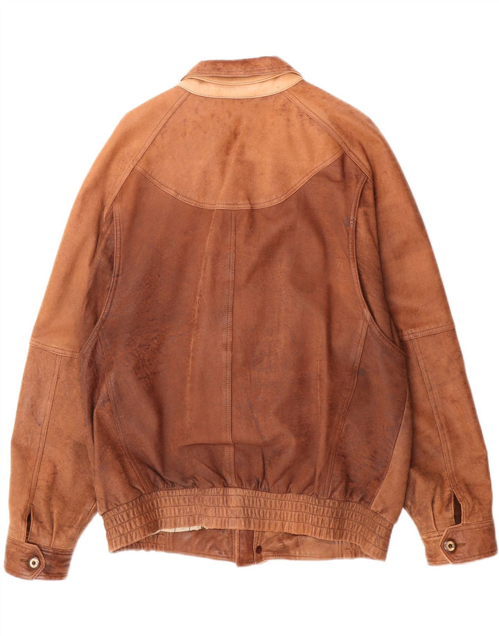 Giaccomo Larusso Veste en cuir pour homme IT 52 XL Cuir marron
