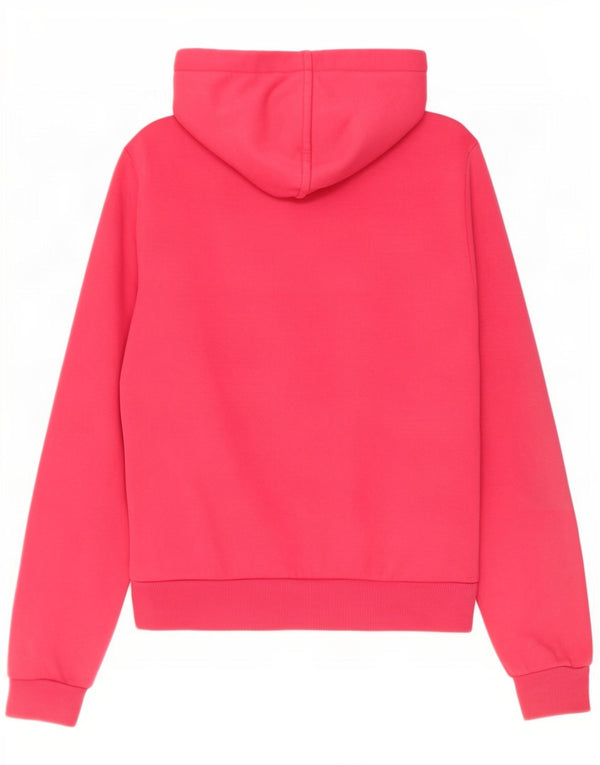 Puma Pull à capuche zippé pour femme UK 10 Small Rose Coton