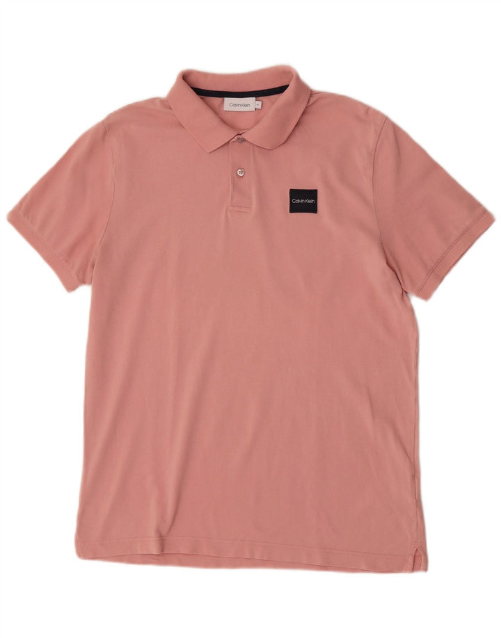 Calvin Klein Polo Homme Rose Moyen Coton