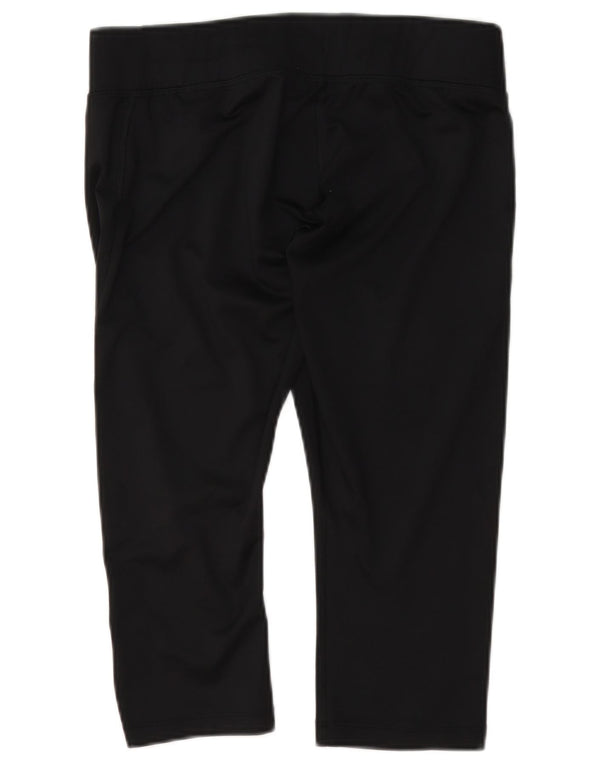 Asics Pantalon de survêtement Capri Femme UK 14 Large Noir Polyester