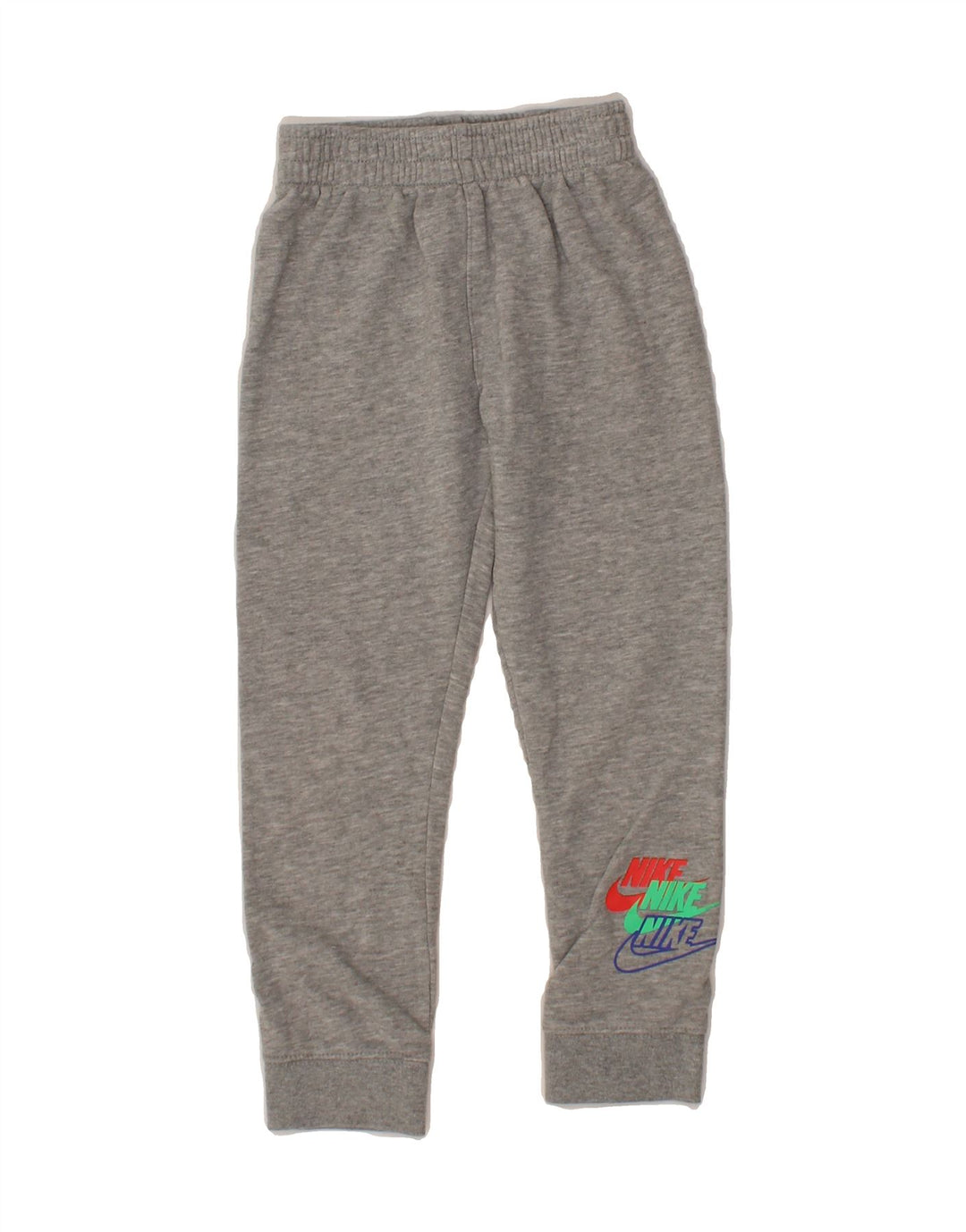 NIKE Boys Graphic Tracksuit Trousers Joggers 5-6 Years Medium Grey Cotton Vintage Nike and Second-Hand Nike from Messina Hembry 