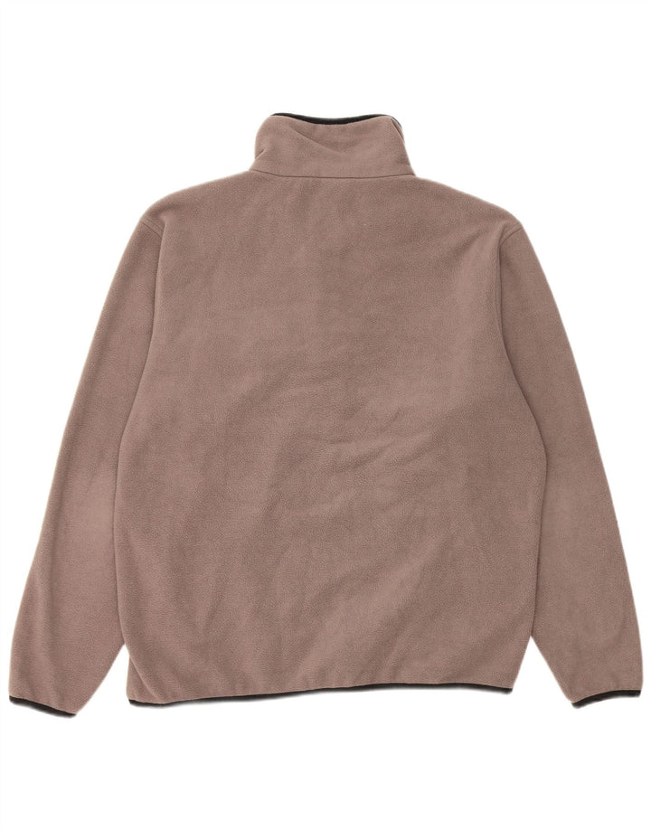 Asics Pull Polaire Homme Marron Moyen Polyester