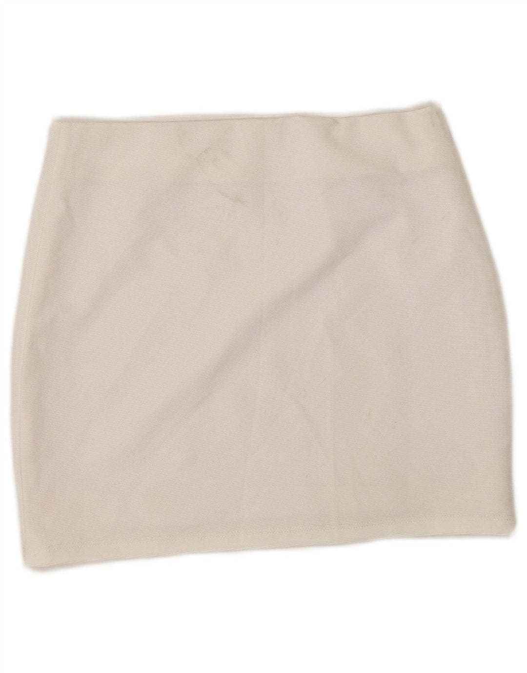 Zara Femme Mini Jupe Petit W26 Blanc Polyester