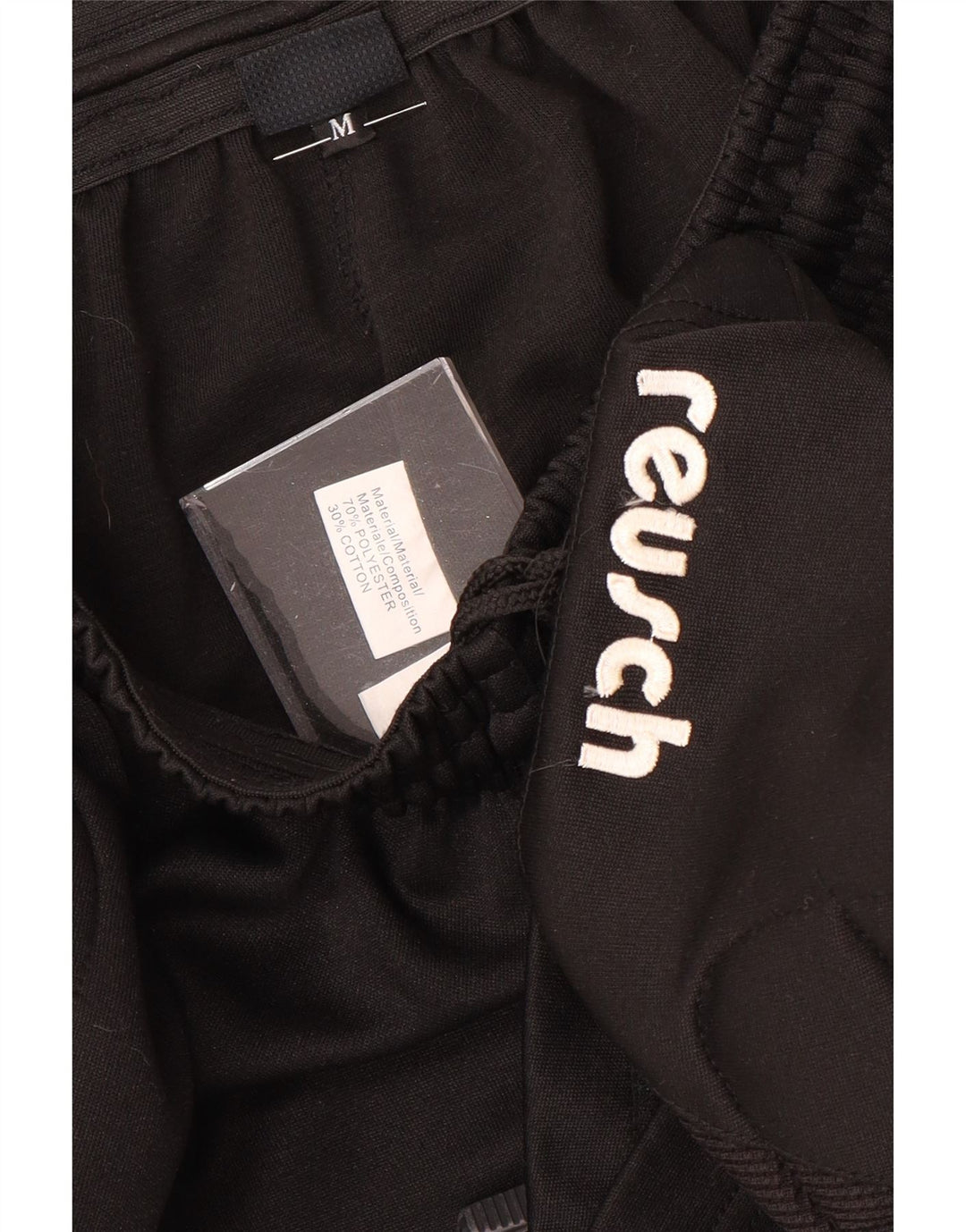REUSCH Short de Sport Homme Noir Moyen Polyester
