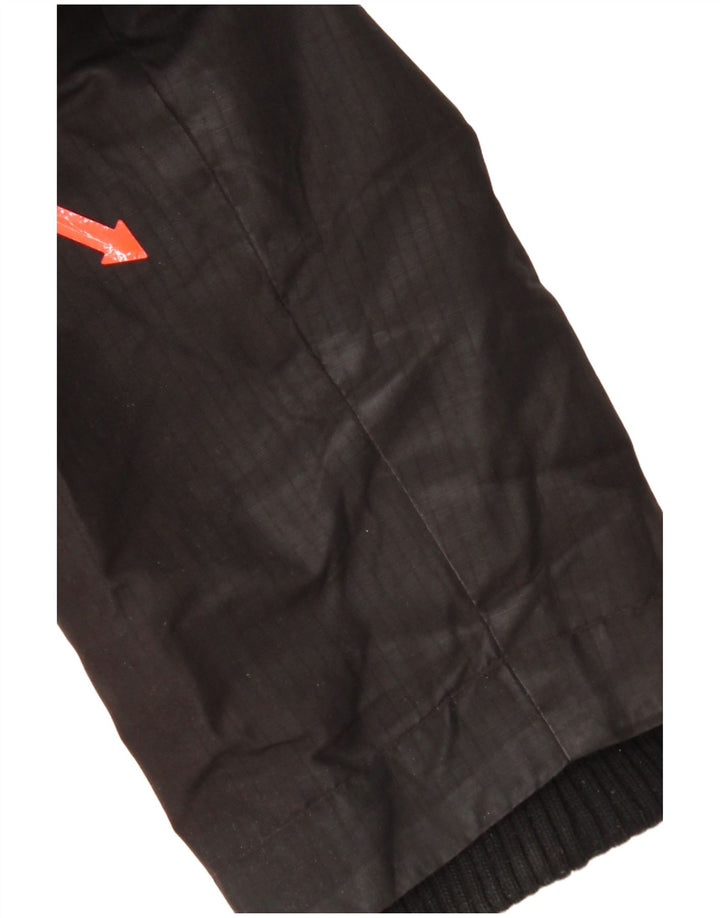 Superdry Veste coupe-vent à capuche pour femme UK 14 Large Noir Polyester