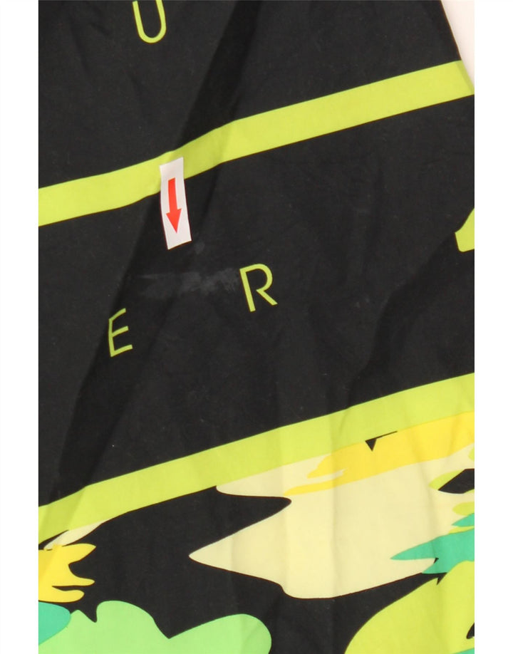 Quiksilver Short de Bain Graphique Homme Large Noir Rayé Polyester
